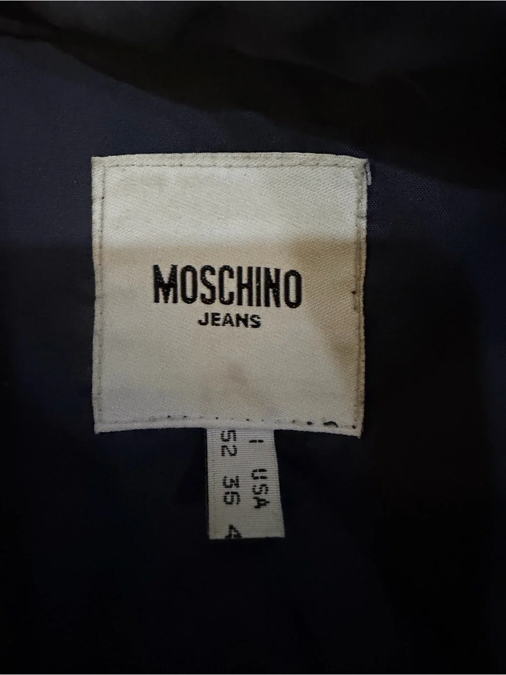 Moschino Navy Bomber Jacket